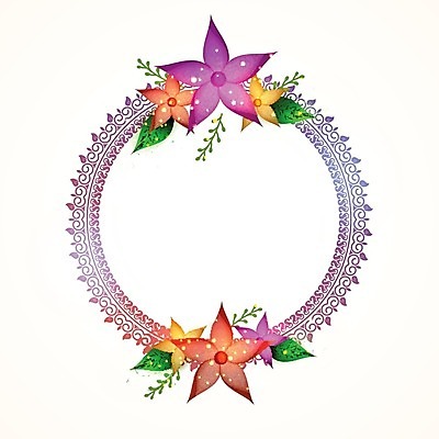 EPS 해외이미지 모양 기념일 꽃 백그라운드 잎 꽃무늬 일러스트 추상 기념 프레임 사람없음 장식 축하 원형 우아함 초대 국경 해외202004 해외일러스트 도형 식물 컨셉 무늬 이벤트 파일형식 벡터