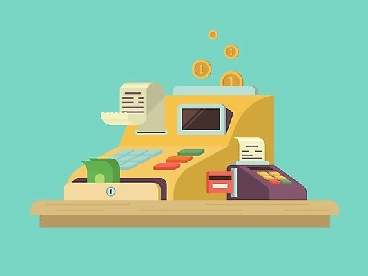 EPS 해외이미지 무료이미지 지폐 돈 일러스트 사람없음 쇼핑 동전 신용카드 계산대 결제 영수증 카드단말기 해외202004 해외일러스트 금융 재산 단말기 파일형식 벡터