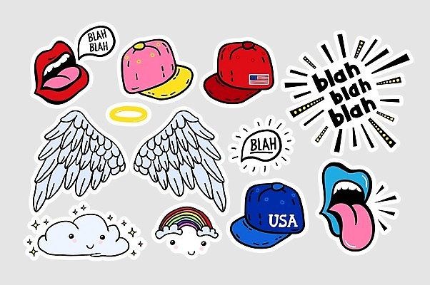 EPS 해외이미지 구름 디자인 여자 음악 분홍색 백그라운드 무지개 말풍선 스티커 패턴 일러스트 부분 불꽃 미소 빨간색 빛 세트 섹시 노란색 유행 미국 화장품 오픈 입 화려 치아 낙서 만화 혀 입술 복고 감사 팝아트 윤곽 코믹 고립 해외202004 키치 해외일러스트 자연요소 감정 컬러 컨셉 북아메리카 무늬 불 문화예술 표정 사람 신체부위 뷰티 소화기관 그림 파일형식 벡터