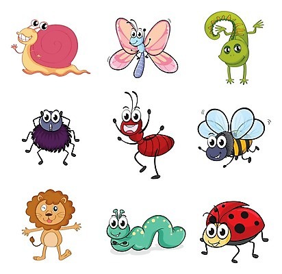 EPS 해외이미지 동물 분홍색 나비 곤충 백그라운드 날개 일러스트 안테나 종류 그래픽 빨간색 초록색 파란색 세트 컬러풀 흰색 9 입 벌레 사자 작음 벌 제비꽃 그림 달팽이 도마뱀 무당벌레 거미 개미 기어가기 고립 시리즈 해외202004 해외일러스트 꽃 컬러 통신 포유류 파충류 모션 연체동물 신체부위 숫자 크기 파일형식 벡터