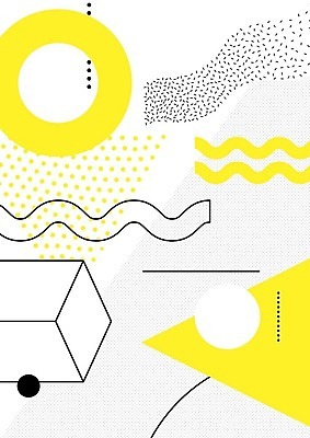 EPS 해외이미지 모양 디자인 포스터 선 백그라운드 패턴 일러스트 추상 사람없음 그래픽 장식 노란색 검은색 흰색 점 원형 포인트 기하학 팝 멤피스디자인 해외202004 해외일러스트 도형 컬러 무늬 금융 파일형식 벡터