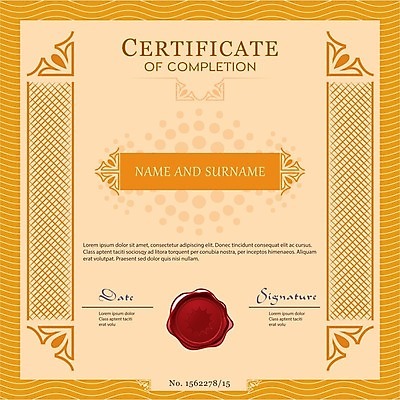 EPS 해외이미지 무료이미지 디자인 백그라운드 일러스트 프레임 사람없음 노란색 상패 레이아웃 증서 해외202004 해외일러스트 컬러 상_우승 파일형식 벡터 무료콘텐츠