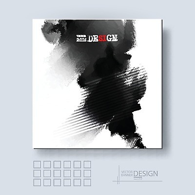 EPS 해외이미지 백그라운드 일러스트 수묵화 미술 타이포그라피 사람없음 검은색 먹 번짐 국경 해외202004 해외일러스트 문자 컬러 서예 문화예술 파일형식 벡터 효과