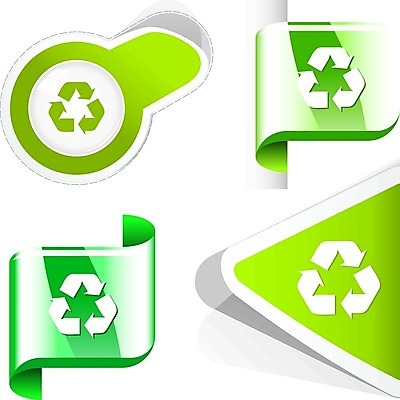 EPS 해외이미지 무료이미지 일러스트 사람없음 초록색 세트 환경 재활용 에코 재활용품 해외202004 재활용표시 해외일러스트 컬러 표시 친환경 파일형식 벡터