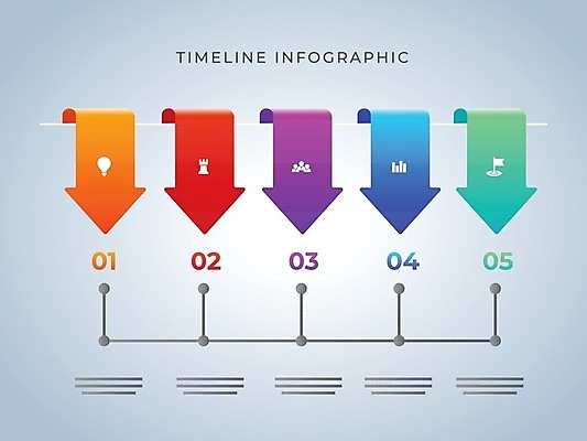 EPS 해외이미지 무료이미지 화살표 일러스트 사람없음 인포그래픽 계획 단계 해외202004 해외일러스트 컨셉 파일형식 벡터