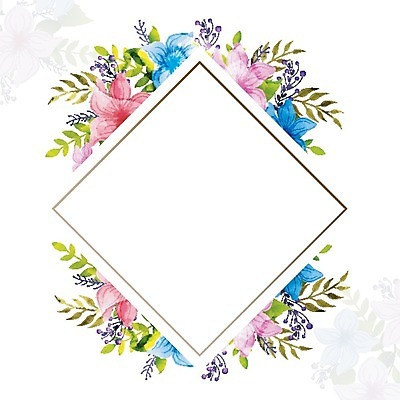 EPS 해외이미지 무료이미지 꽃 백그라운드 꽃무늬 일러스트 수채화 프레임 사람없음 우아함 해외202004 해외일러스트 식물 컨셉 무늬 파일형식 벡터