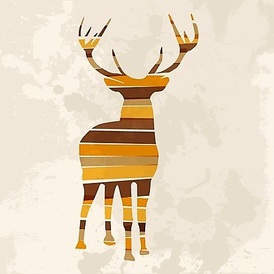 EPS 해외이미지 모양 동물 디자인 계절 실루엣 크리스마스 패턴 일러스트 사슴 사람없음 장식 빨간색 초록색 컬러풀 갈색 악단 퍼즐 순록 해외202004 해외일러스트 기념일 음악 컬러 무늬 포유류 촬영기법 파일형식 벡터