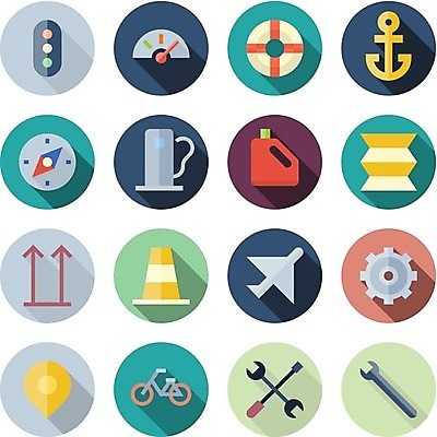 EPS 해외이미지 클립아트 디자인 산업 지도 일러스트 교통시설 버튼 비행기 통 그래픽 자전거 웹 화물 도구 스패너 플랫 나침반 심볼 사인 신호 연료 닻 기어 GPS UI 속도계 엘리먼트 인터페이스 해외202004 해외일러스트 교통 인터넷 항공교통 대중교통 바이크 운송업 공구 시설 파일형식 벡터