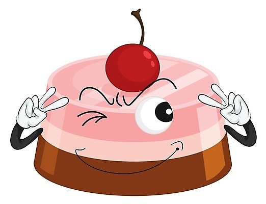 EPS 해외이미지 클립아트 분홍색 일러스트 사람없음 체리 음식캐릭터 젤리 맛있는 해외202004 해외일러스트 일러캐릭터 캐릭터 음식 컬러 과일 디저트 파일형식 벡터