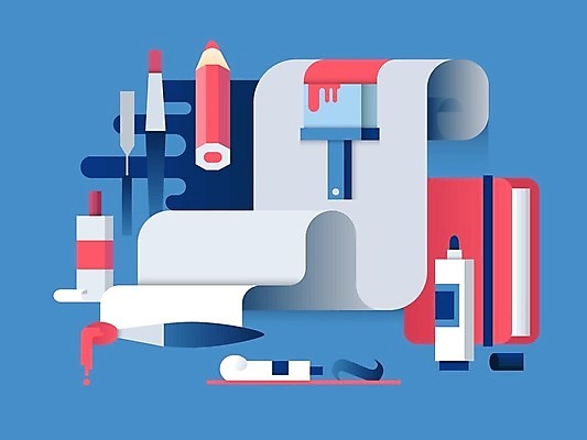 EPS 해외이미지 무료이미지 디자인 교육 종이 분홍색 일러스트 잉크 미술 취미 사람없음 파란색 세트 연필 펜 다이어리 페인트 물감 미술도구 붓 플랫 페인트붓 엘리먼트 해외202004 해외일러스트 컬러 문화예술 학용품 필기구 사무용품 오브젝트 파일형식 벡터