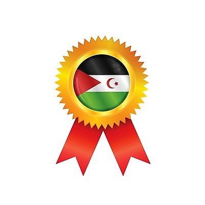 EPS 해외이미지 배너 리본 일러스트 아프리카 사람없음 빨간색 세계 라벨 경쟁 깃발 상패 트로피 메달 심볼 배지 광택 사하라 서쪽 해외202004 해외일러스트 나라 컬러 컨셉 프레임 사막 방향 상_우승 상_상패 파일형식 벡터