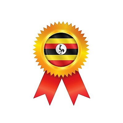 EPS 해외이미지 배너 리본 일러스트 아프리카 사람없음 빨간색 세계 노란색 라벨 경쟁 깃발 상패 트로피 메달 심볼 배지 광택 우간다 해외202004 해외일러스트 나라 컬러 컨셉 프레임 상_우승 상_상패 파일형식 벡터