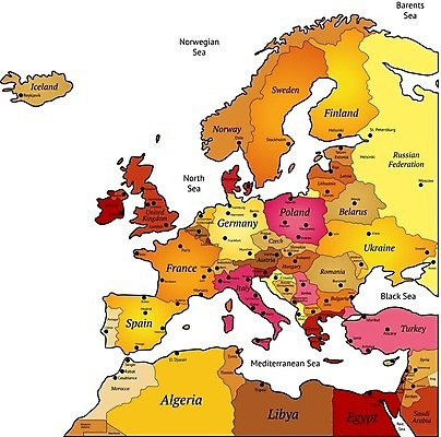 EPS 해외이미지 클립아트 디자인 유럽 지구 분홍색 백그라운드 세계지도 지도 오렌지 일러스트 잉글랜드 독일 덴마크 스웨덴 노르웨이 그래픽 빨간색 세계 갈색 노란색 이탈리아 프랑스 흰색 스페인 포르투갈 그리스 대륙 흰배경 러시아 북쪽 칠면조 폴란드 지리 해외202004 해외일러스트 나라 컬러 과일 조류 영국 북유럽 방향 파일형식 벡터