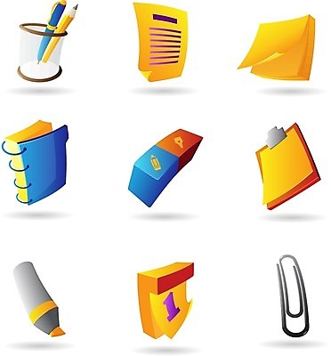 EPS 해외이미지 클립아트 직업 디자인 컨셉 스티커 일러스트 비즈니스 표시 버튼 성공 문구용품 빨간색 파란색 사무실 연필 펜 노란색 3D 공책 달력 흰색 업무 편지 심볼 오브젝트 사인 지우개 문서 상업 진행 고립 서류판 현실 해외202004 해외일러스트 컬러 학용품 필기구 사무용품 작업 디지털합성 파일형식 벡터