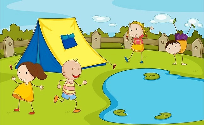EPS 해외이미지 공원 여자 어린이교육 남자 호수 어린이 여행 일러스트 학교 함께함 텐트 사람 소년 물 숫자 캠핑 춤 연못 막대기 해외202004 해외일러스트 자연요소 문자 공공시설 교육 컨셉 레저 문화예술 캠핑도구 파일형식 벡터
