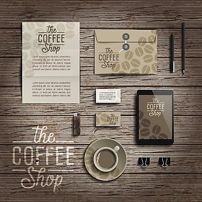 EPS 해외이미지 무료이미지 커피 음료 백그라운드 일러스트 비즈니스 명함 문구용품 사람없음 목재 컵 세트 사무실 펜 갈색 원두 오브젝트 레이아웃 목업 해외202004 해외일러스트 나무 식기 컬러 재료 필기구 파일형식 벡터 무료콘텐츠
