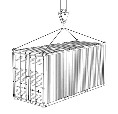 EPS 해외이미지 무료이미지 산업 일러스트 비즈니스 매달리기 사람없음 화물 컨테이너 기중기 리프트 컨테이너상자 와이어프레임 해외202004 해외일러스트 모션 상자 운송업 중장비 파일형식 벡터 무료콘텐츠