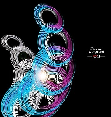 EPS 해외이미지 템플릿 디자인 선 백그라운드 곡선 일러스트 추상 사람없음 그래픽 빛 컬러풀 디지털 검은색 해외202004 해외일러스트 컬러 무늬 파일형식 벡터