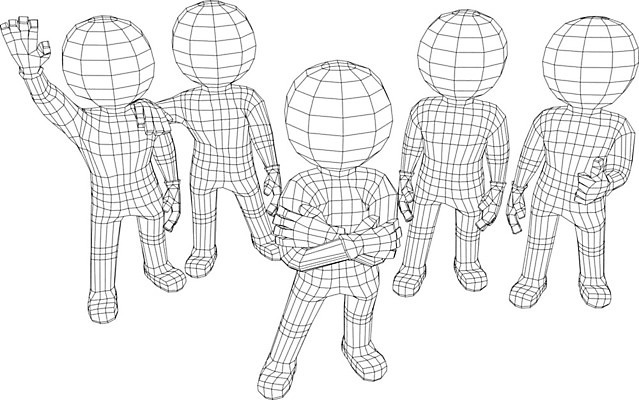 EPS 해외이미지 일러스트 사람 친구 숫자 3D 만화 뉴스레터 인터넷주소 꼭두각시 해외202004 해외일러스트 템플릿 문자 인터넷 관계 디지털합성 파일형식 벡터