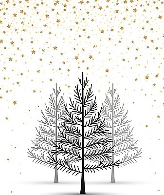 EPS 해외이미지 나무 무료이미지 디자인 별 백그라운드 크리스마스 겨울 일러스트 사람없음 흰색 눈송이 해외202004 해외일러스트 자연요소 식물 계절 기념일 컬러 눈_날씨 파일형식 벡터 무료콘텐츠