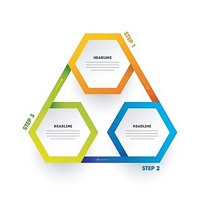 EPS 해외이미지 모양 템플릿 배너 산업 포스터 컨셉 일러스트 비즈니스 통계 그래프 설계 아이디어 사람없음 인포그래픽 정보 성장 흰색 계획 보고서 상업 육각형 단계 진행 경영 마케팅 표제 해외202004 해외일러스트 도형 컬러 파일형식 벡터