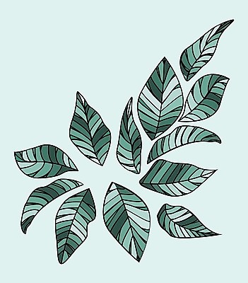 EPS 해외이미지 식물 무료이미지 디자인 잎 일러스트 사람없음 초록색 해외202004 해외일러스트 컬러 파일형식 벡터 무료콘텐츠