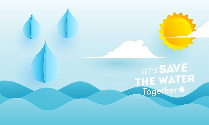 EPS 해외이미지 무료이미지 배너 포스터 바다 하늘색 백그라운드 컨셉 일러스트 자연 사람없음 물 여름 태양 자연보호 환경 그린캠페인 물방울 페이퍼아트 보호 친환경 해외202004 해외일러스트 자연요소 계절 캠페인 파란색 생태계 파일형식 벡터 무료콘텐츠