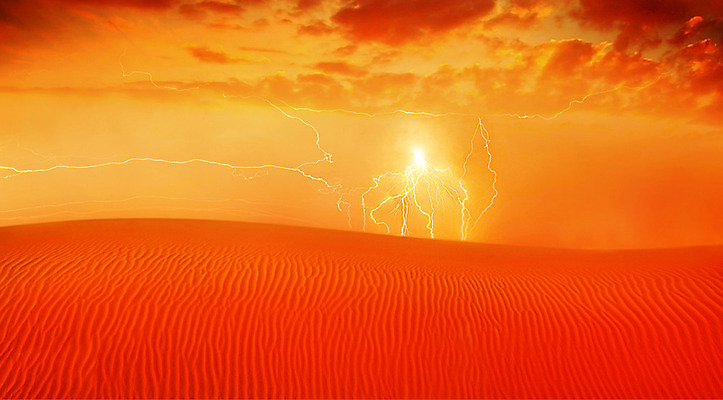 포토 JPG 해외이미지 백그라운드 자연 하늘 건조 풍경 사람없음 야외 빨간색 빛 태양 노란색 일출 맑음 황혼 일몰 사막 뜨거움 황무지 번개 모래언덕 사하라 뇌우 두바이 수평선 해외202004 해외포토 자연요소 컬러 아프리카 날씨 노을 언덕 생태계 아랍에미리트 파일형식