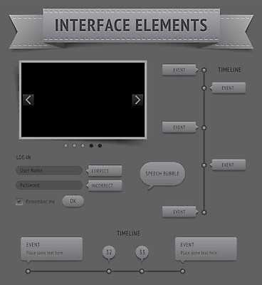 EPS 해외이미지 템플릿 디자인 백그라운드 일러스트 그래픽 컴퓨터 세트 웹 바 미끄럼틀 땅 심볼 메뉴 레이아웃 네비게이션 UI 로그인 소프트웨어 인터페이스 입력 제어 타임라인 사용자 해외202004 해외일러스트 인터넷 전자제품 놀이기구 파일형식 벡터