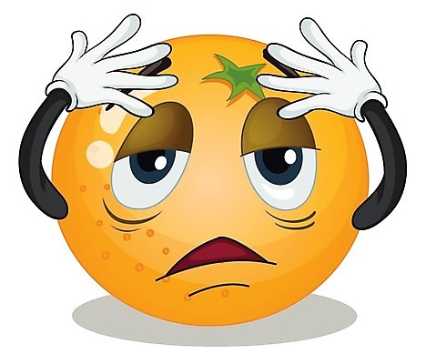 EPS 해외이미지 클립아트 오렌지 일러스트 스트레스 피곤 사람없음 노란색 고민 음식캐릭터 해외202004 해외일러스트 일러캐릭터 캐릭터 감정 음식 컬러 컨셉 과일 파일형식 벡터