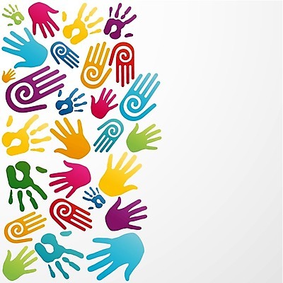 EPS 해외이미지 무료이미지 손 디자인 실루엣 백그라운드 컨셉 일러스트 손바닥 신체부위 컬러풀 손모양 손바닥찍기 해외202004 해외일러스트 모양 컬러 촬영기법 사람 파일형식 벡터 무료콘텐츠 손_신체부위
