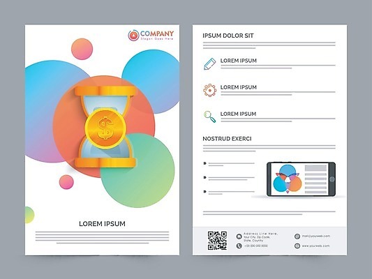 EPS 해외이미지 템플릿 포스터 리플렛 비즈니스 추상 팜플렛 사람없음 달러 인포그래픽 정보 잡지 모래시계 문서 마케팅 해외202004 모래 시계 돈 무늬 간행물 파일형식 벡터