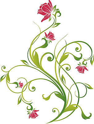 EPS 해외이미지 무료이미지 디자인 꽃 일러스트 사람없음 연두색 우아함 해외202004 해외일러스트 식물 컨셉 초록색 파일형식 벡터 무료콘텐츠