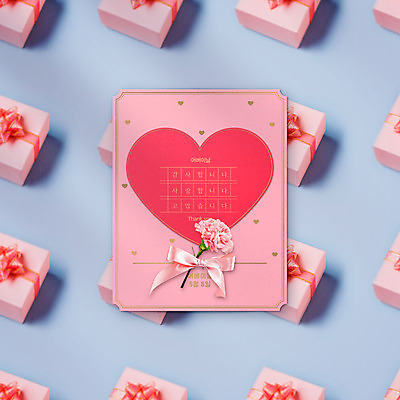 PSD 편집이미지 리본 선물 사람없음 선물상자 상자 하트 어버이날 카네이션 감사 가정의달 연보라색 이미지편집 카드프레임 모양 기념일 꽃 감정 프레임 보라색 5월 파일형식