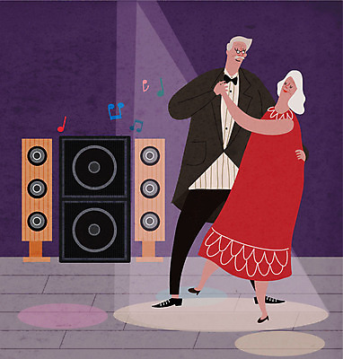 전신 여자 할아버지 노년 남자 할머니 음악 일러스트 사람 취미 두명 실버라이프 노부부 스피커 춤 즐거움 댄스스포츠 노인만 국내일러스트 AI파일 라이프스타일 부부 감정 스포츠 음향기기 문화예술 성인 성인만 파일형식 벡터