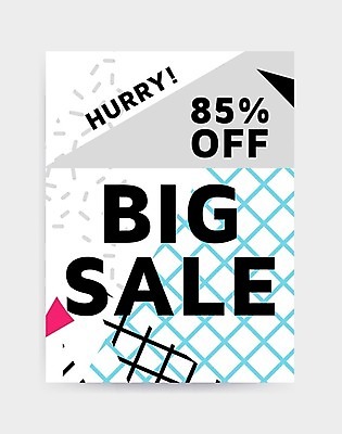 EPS 해외이미지 무료이미지 디자인 배너 포스터 일러스트 사람없음 쇼핑 세일 멤피스디자인 해외202004 해외일러스트 파일형식 벡터