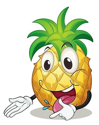 EPS 해외이미지 클립아트 행복 일러스트 미소 사람없음 노란색 파인애플 음식캐릭터 해외202004 해외일러스트 일러캐릭터 캐릭터 감정 음식 컬러 과일 표정 열대과일 파일형식 벡터