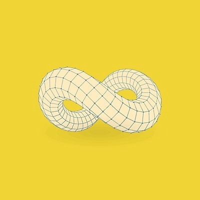 EPS 해외이미지 무료이미지 일러스트 추상 사람없음 그래픽 3D 연결 순환 뫼비우스의띠 무한 폴리곤 해외202004 해외일러스트 무늬 모션 디지털합성 파일형식 벡터 무료콘텐츠