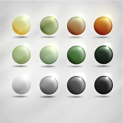 EPS 해외이미지 무료이미지 디자인 일러스트 사람없음 그래픽 초록색 빛 세트 3D 검은색 주황색 회색 흰색 원형 검정콩 해외202004 해외일러스트 도형 컬러 콩 디지털합성 파일형식 벡터 무료콘텐츠