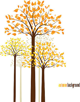 EPS 해외이미지 나무 무료이미지 일러스트 나뭇잎 사람없음 갈색 노란색 가을 해외202004 해외일러스트 식물 계절 컬러 잎 파일형식 벡터 무료콘텐츠