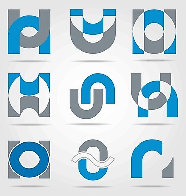 EPS 해외이미지 모양 무료이미지 디자인 컨셉 일러스트 추상 사람없음 파란색 세트 회색 심볼 해외202004 해외일러스트 컬러 무늬 파일형식 벡터