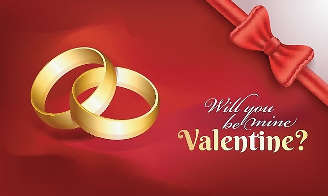 EPS 해외이미지 무료이미지 리본 일러스트 발렌타인데이 사랑 사람없음 빨간색 축하 반지 해외202004 해외일러스트 감정 컬러 컨셉 장신구 데이이벤트 파일형식 벡터