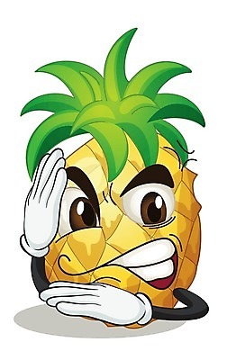 EPS 해외이미지 클립아트 일러스트 사람없음 노란색 분노 파인애플 음식캐릭터 해외202004 해외일러스트 일러캐릭터 캐릭터 감정 음식 컬러 과일 열대과일 파일형식 벡터