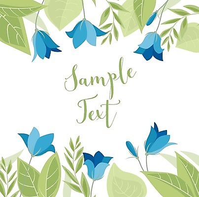 EPS 해외이미지 무료이미지 꽃 백그라운드 잎 일러스트 프레임 사람없음 꽃프레임 프레임일러스트 해외202004 해외일러스트 식물 파일형식 벡터