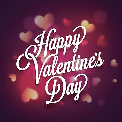 EPS 해외이미지 일러스트 발렌타인데이 사랑 타이포그라피 사람없음 보라색 하트 해외202004 해외일러스트 모양 문자 감정 컬러 데이이벤트 파일형식 벡터