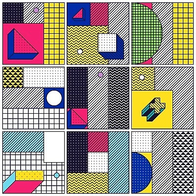 EPS 해외이미지 모양 디자인 포스터 선 백그라운드 패턴 일러스트 추상 흑백 미술 사람없음 그래픽 세트 컬러풀 패턴백그라운드 원형 팝아트 정사각형 기하학 대각선 스타일 멤피스디자인 해외202004 해외일러스트 도형 컬러 무늬 문화예술 촬영기법 그림 파일형식 벡터