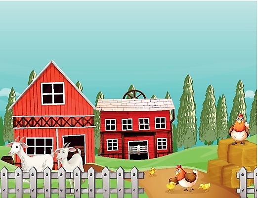 EPS 해외이미지 나무 식물 동물 여자 잎 밭 채소 일러스트 자연 하늘 엄마 염소 병아리 야외 목재 그래픽 파란색 농작물 울타리 반려동물 농장 농경지 치킨 흙 수확 흰색 소나무 잡초 농부 오두막 그림 외양간 밭일 암탉 세련 해외202004 해외일러스트 직업 컬러 농업 재료 포유류 가족 조류 사람 담장 닭 암컷 생태계 닭고기요리 파일형식 벡터