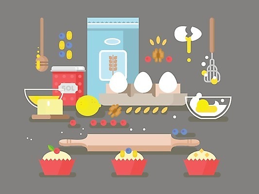 EPS 해외이미지 무료이미지 백그라운드 일러스트 재료 디저트 요리 사람없음 쿠키 주방 계란 빵집 기구 사발 컵케이크 굽기 레몬 반죽 밀가루 소금 머핀 레시피 노른자 해외202004 해외일러스트 음식 빵 과일 케이크 상점 알 사기그릇 가루 구이 파일형식 벡터