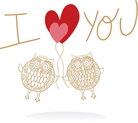 EPS 해외이미지 무료이미지 디자인 라인일러스트 일러스트 조류 사랑 사람없음 갈색 하트 잡기 부엉이 하트풍선 엘리먼트 해외202004 해외일러스트 모양 동물 감정 컬러 모션 풍선 파일형식 벡터 무료콘텐츠