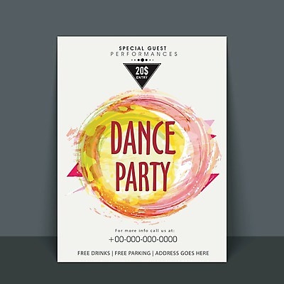 EPS 해외이미지 무료이미지 포스터 일러스트 사람없음 댄스파티 해외202004 해외일러스트 파티 파일형식 벡터